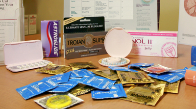 photo of condoms on table